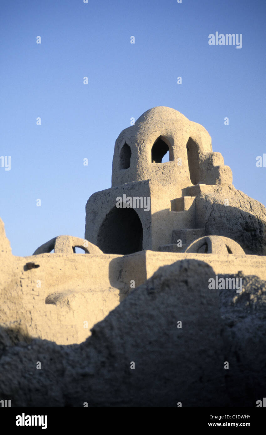 Iran, Kermân, die Zitadelle von Bam, Stadt gestärkt und in das Medium der iranischen Wüste verlassen Stockfoto