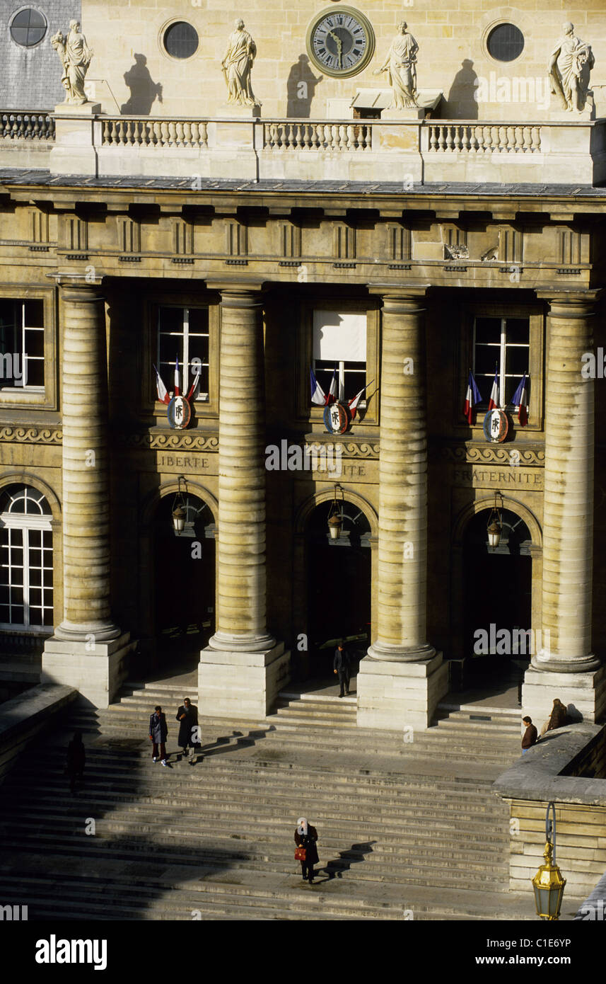 Frankreich, Paris, Ile De La Cite, Palais de Justice (Justizpalast) Stockfoto