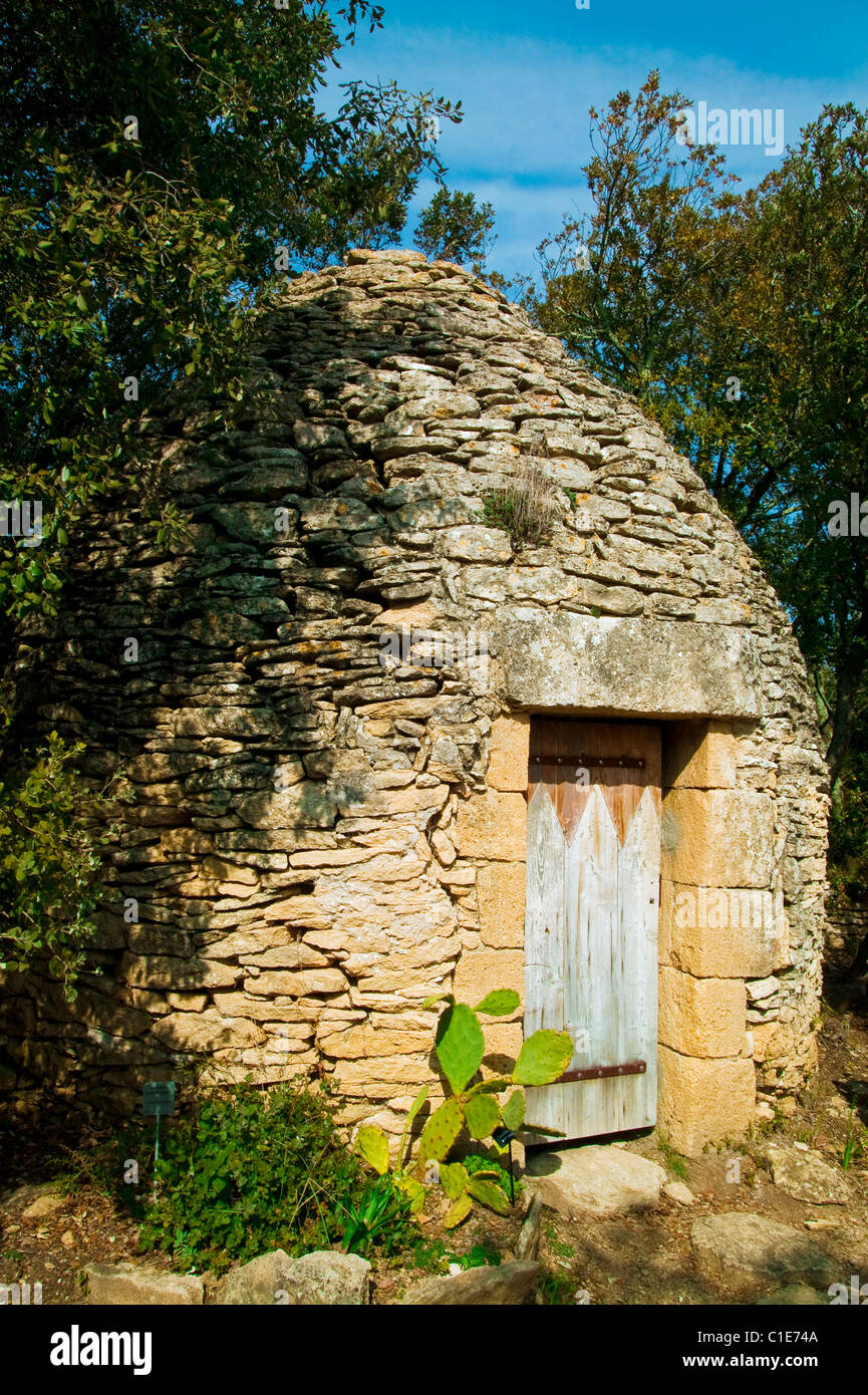 Trockenen Steinhaus, Gard, Languedoc Roussillon, Frankreich Stockfoto