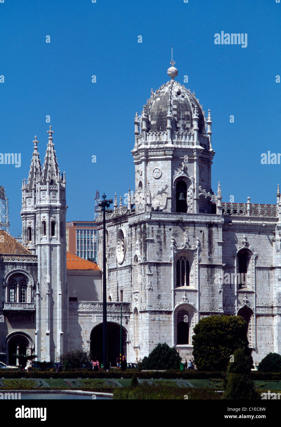 Belem von Lissabon Portugal Mosterio Dos Jeronimos Stockfoto