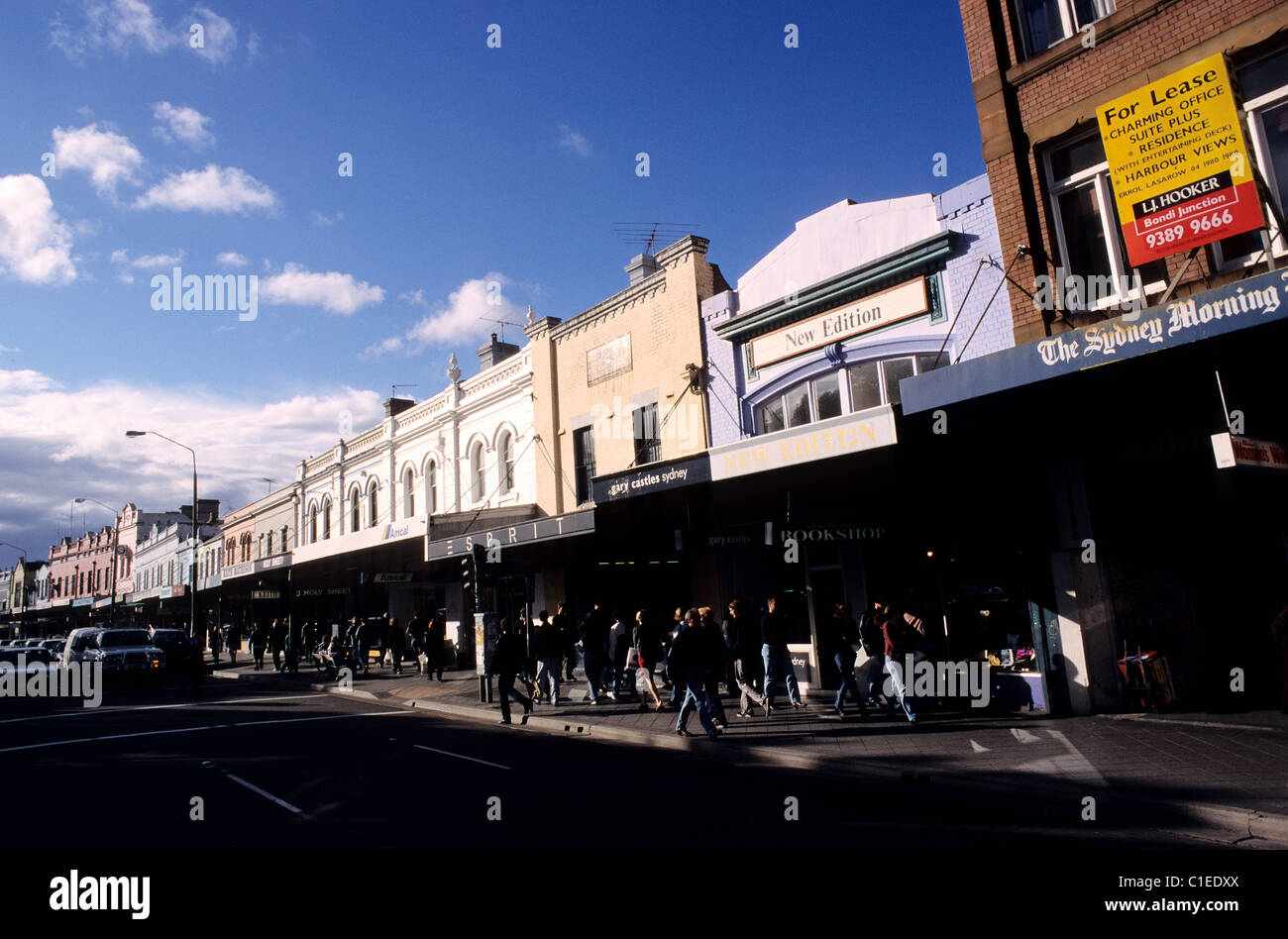 Australien, Sydney, Oxford Straße, Allee für seinen homosexuellen Geschäften, Bars und das Nachtleben in Betracht gezogen Stockfoto