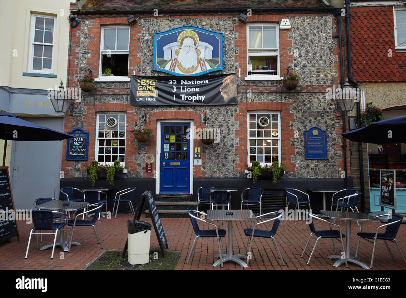 Die Druiden Head Pub (1510), Gassen, Brighton, East Sussex, England, Vereinigtes Königreich Stockfoto