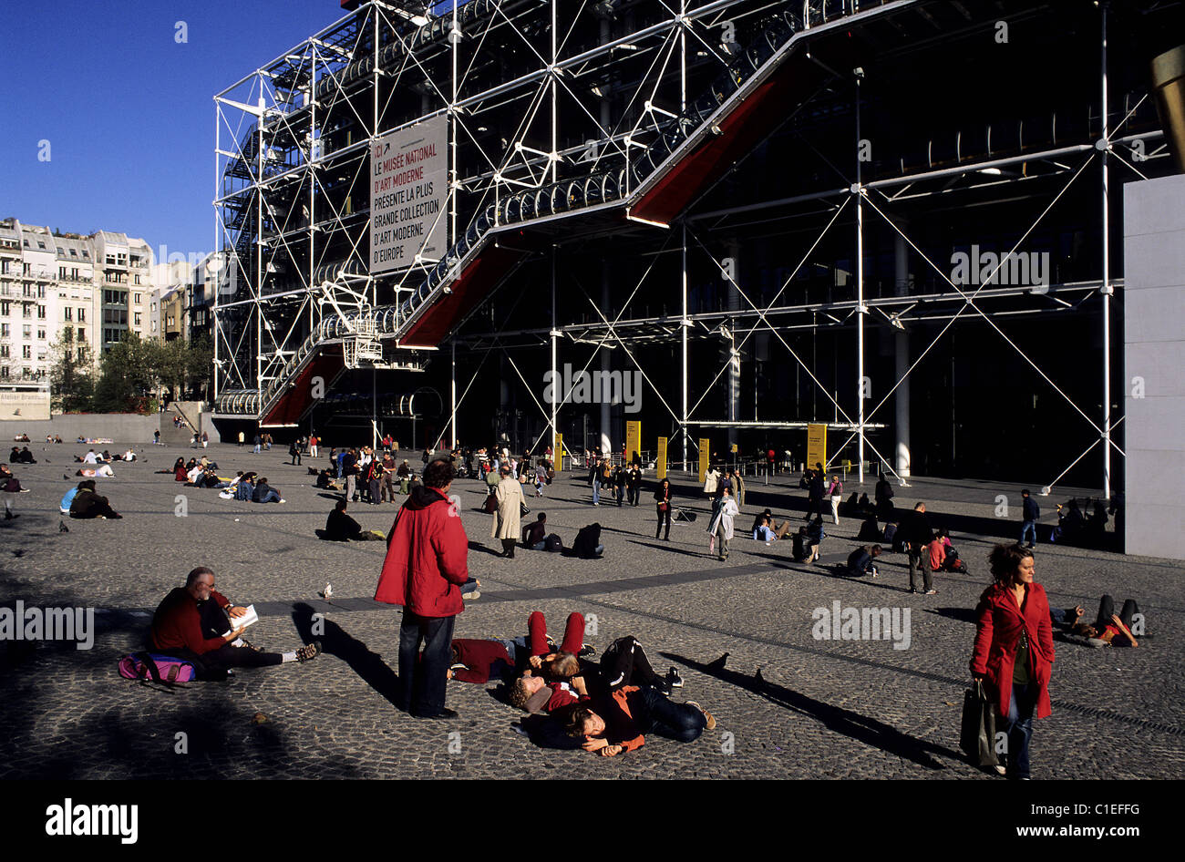 Frankreich, Paris, Beaubourg Quadrat und George Pompidou Center Stockfoto