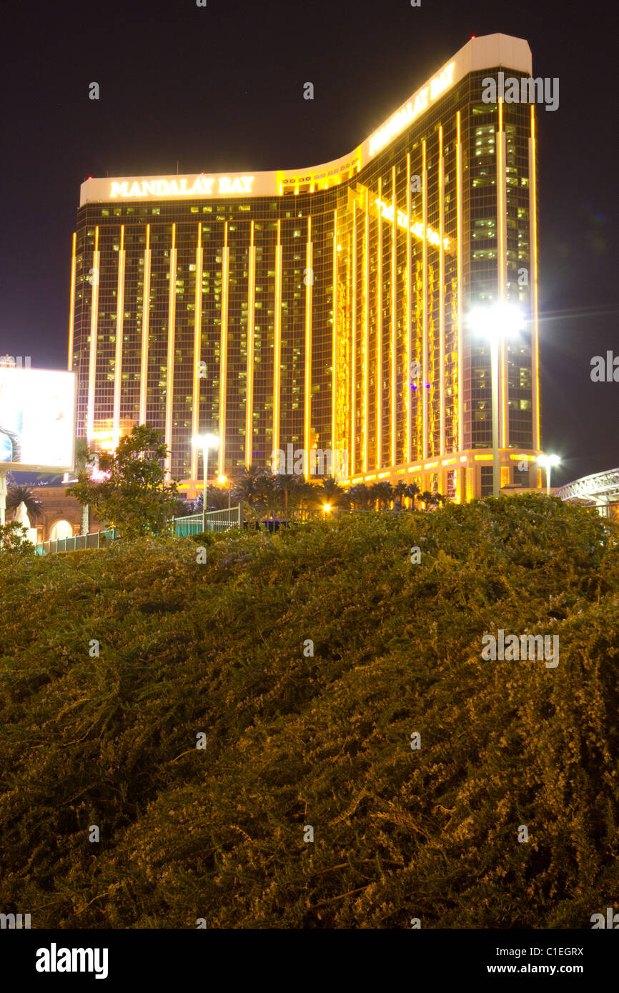 Mandalay Bucht Las Vegas night Stockfoto