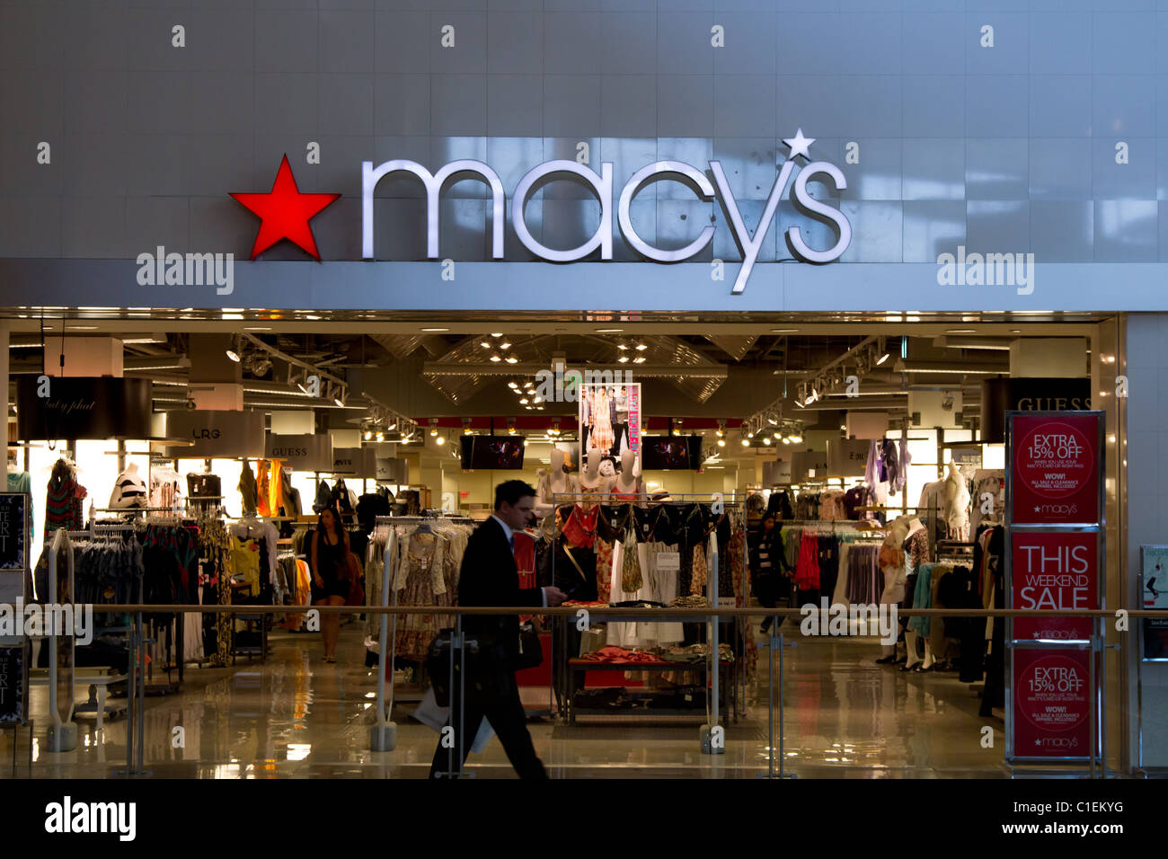 Macys speichern Eingang Stockfoto