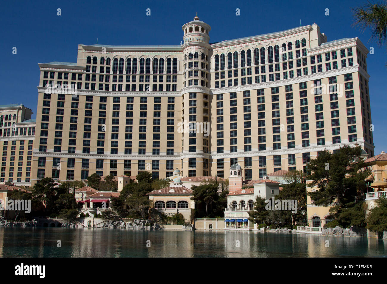 Bellagio Hotel Las Vegas Tag blauer Himmel Stockfoto