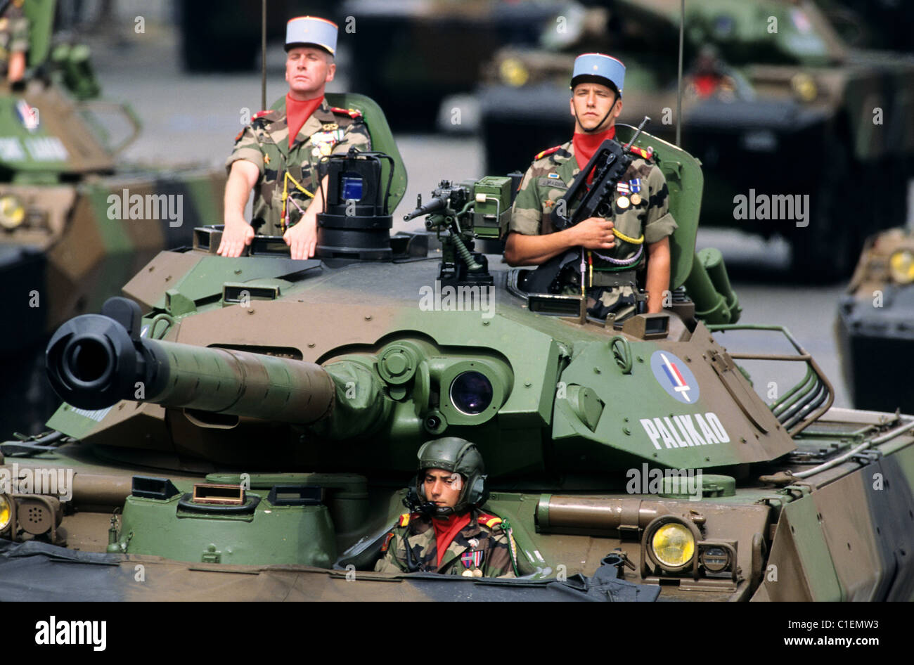 Frankreich, Paris, 14. Juli parade (Nationalfeiertag), Infanterie-regiment Stockfoto