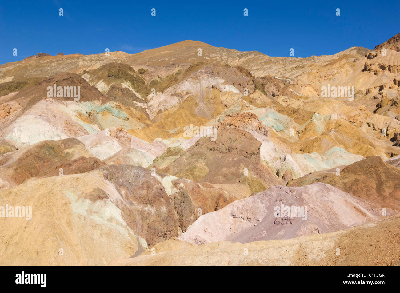 Des Künstlers Palette Artist Drive Badwater Basin Death Valley Nationalpark, Kalifornien, USA Stockfoto