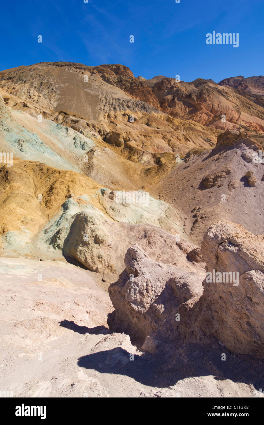 Des Künstlers Palette Artist Drive Badwater Basin Death Valley Nationalpark, Kalifornien, USA Stockfoto