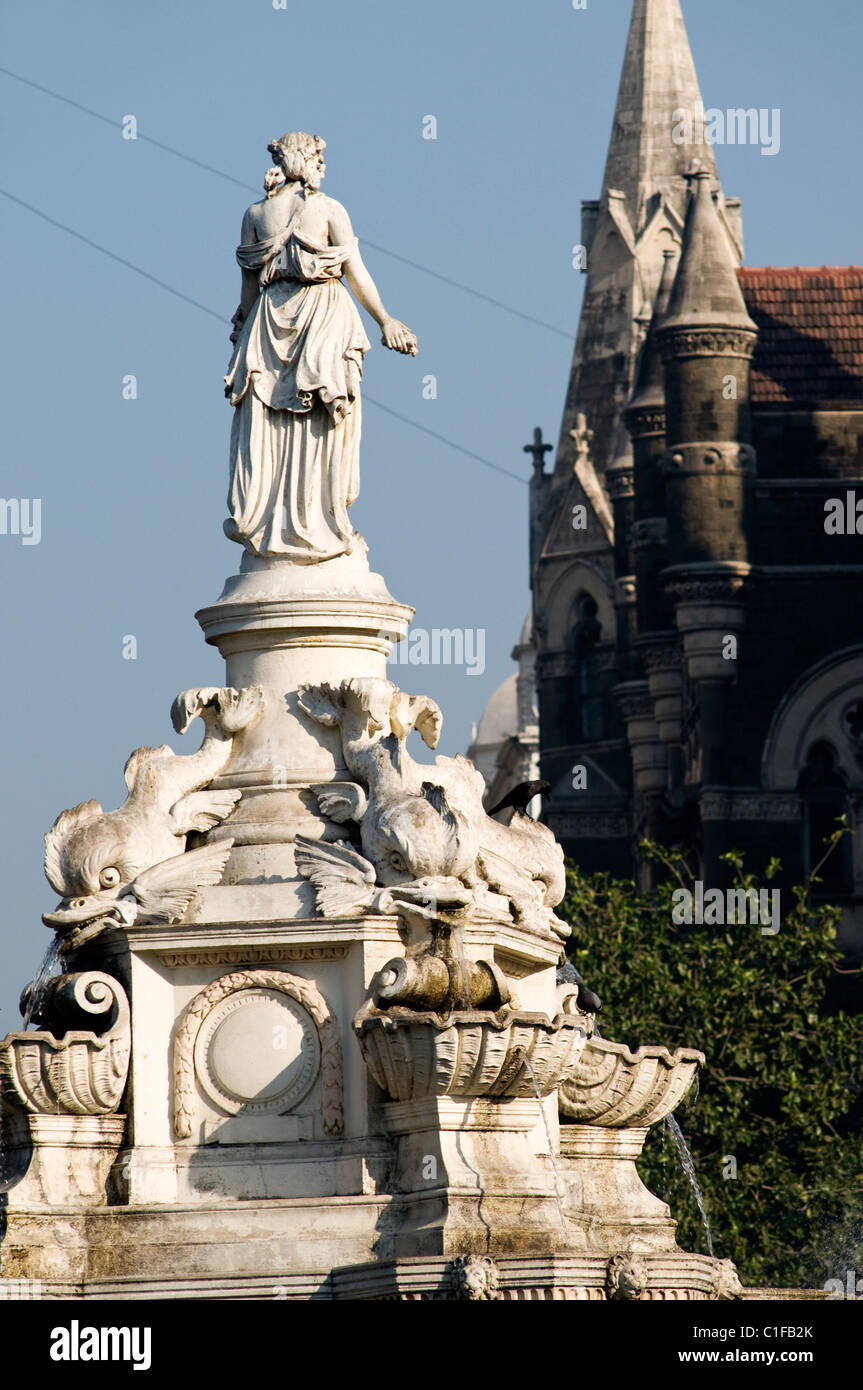Flora-Brunnen, Mumbai, Indien Stockfoto