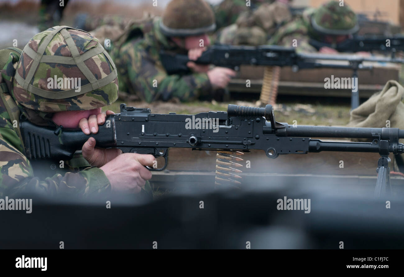 Soldaten aus dem territoriale Armee-training Stockfoto