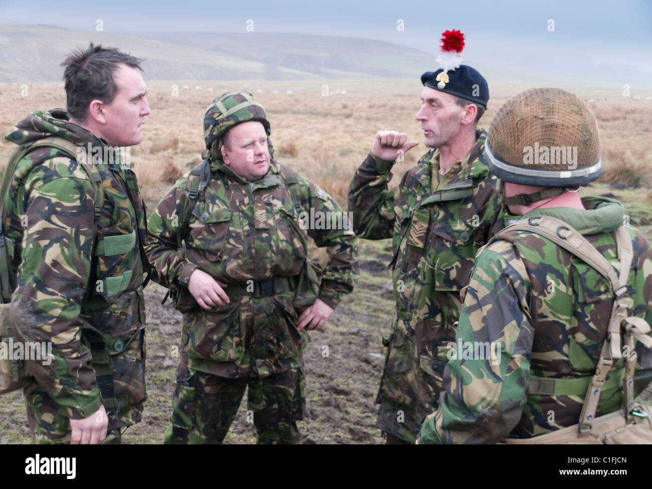 Soldaten aus dem territoriale Armee-training Stockfoto