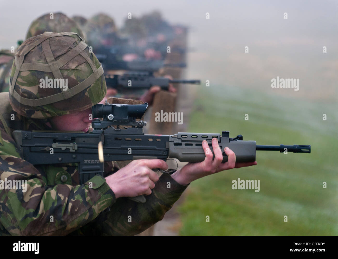 Soldaten aus dem territoriale Armee-training Stockfoto