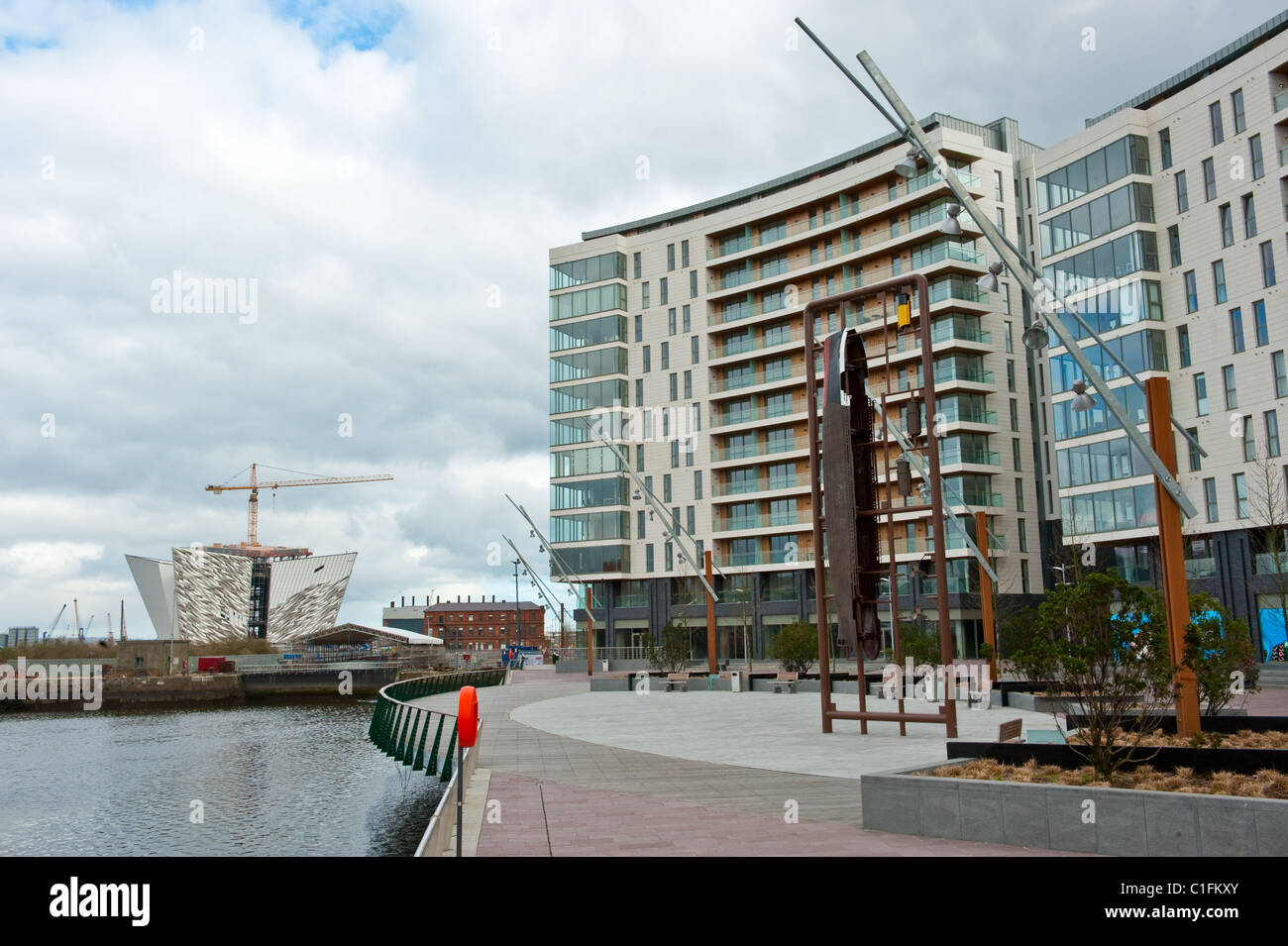 Titanic Signature Building im Bau Stockfotografie Alamy