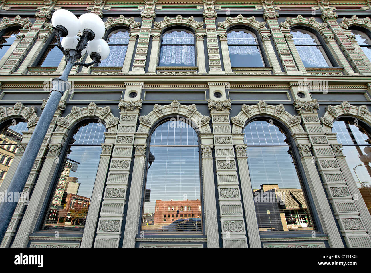 Historisches Gebäude in der Innenstadt von Salem Oregon eine fallen morgen 2 Stockfoto