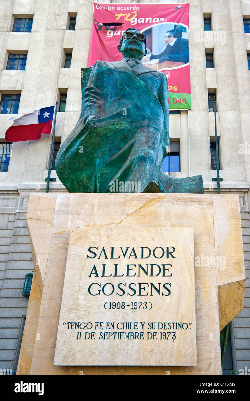 Statue Präsident Allende (1908 1973), Chiles erste sozialistische
