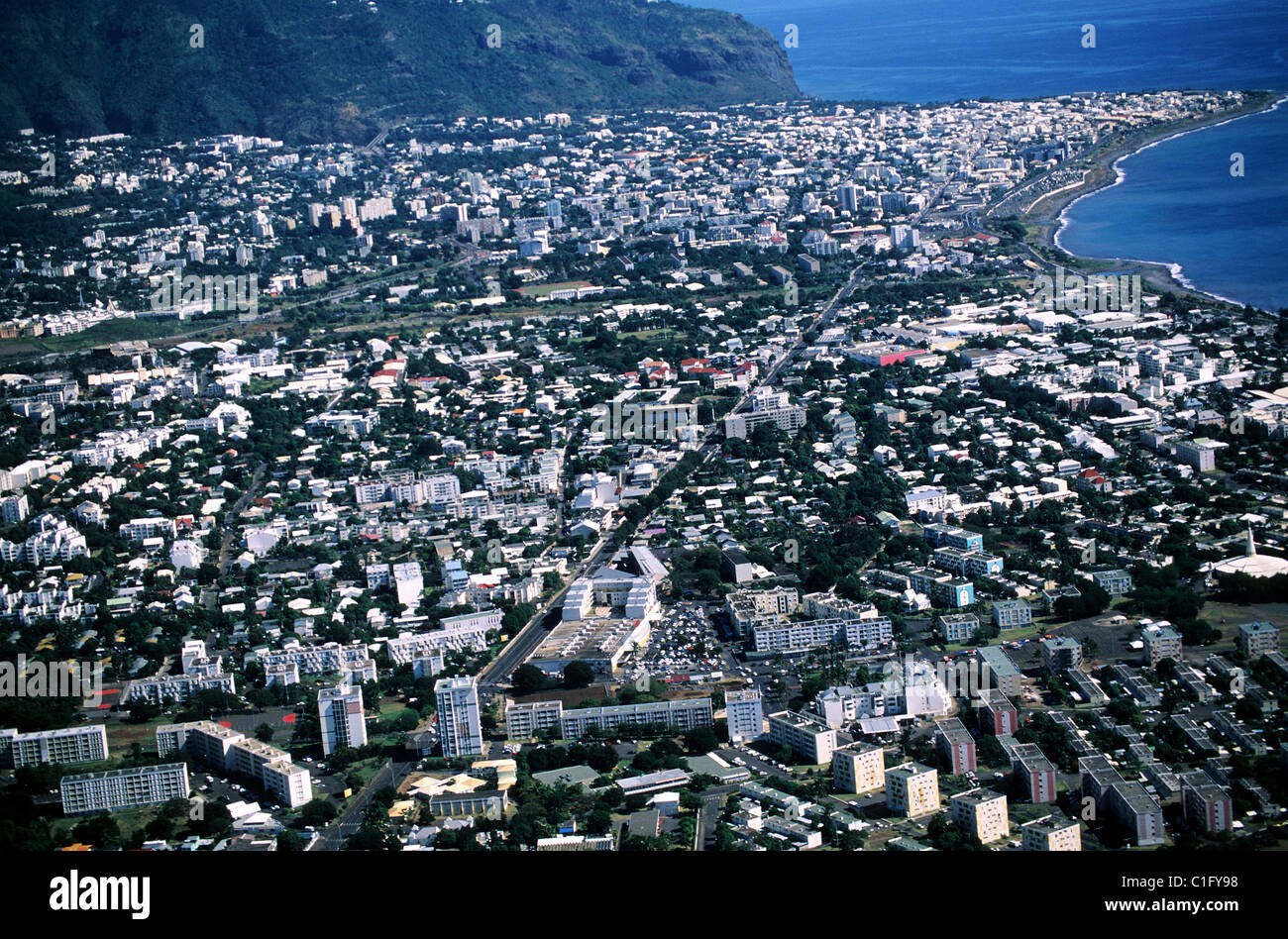 Frankreich, Réunion, Saint Denis De La Réunion (Luftbild