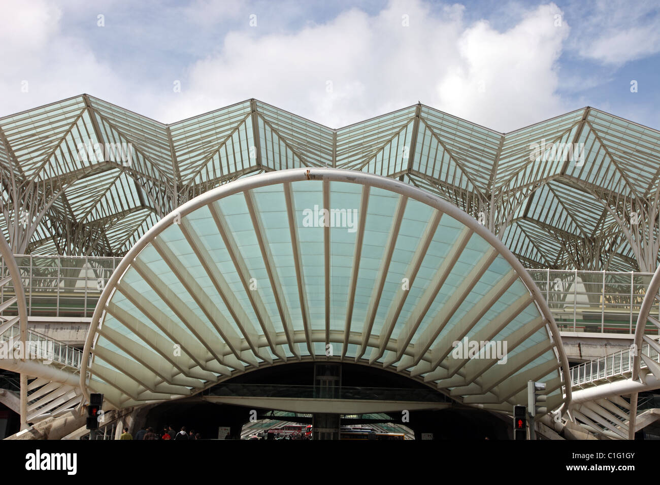 Bahnhof Oriente, gebaut für die Expo 98, Lissabon, Portugal Stockfoto