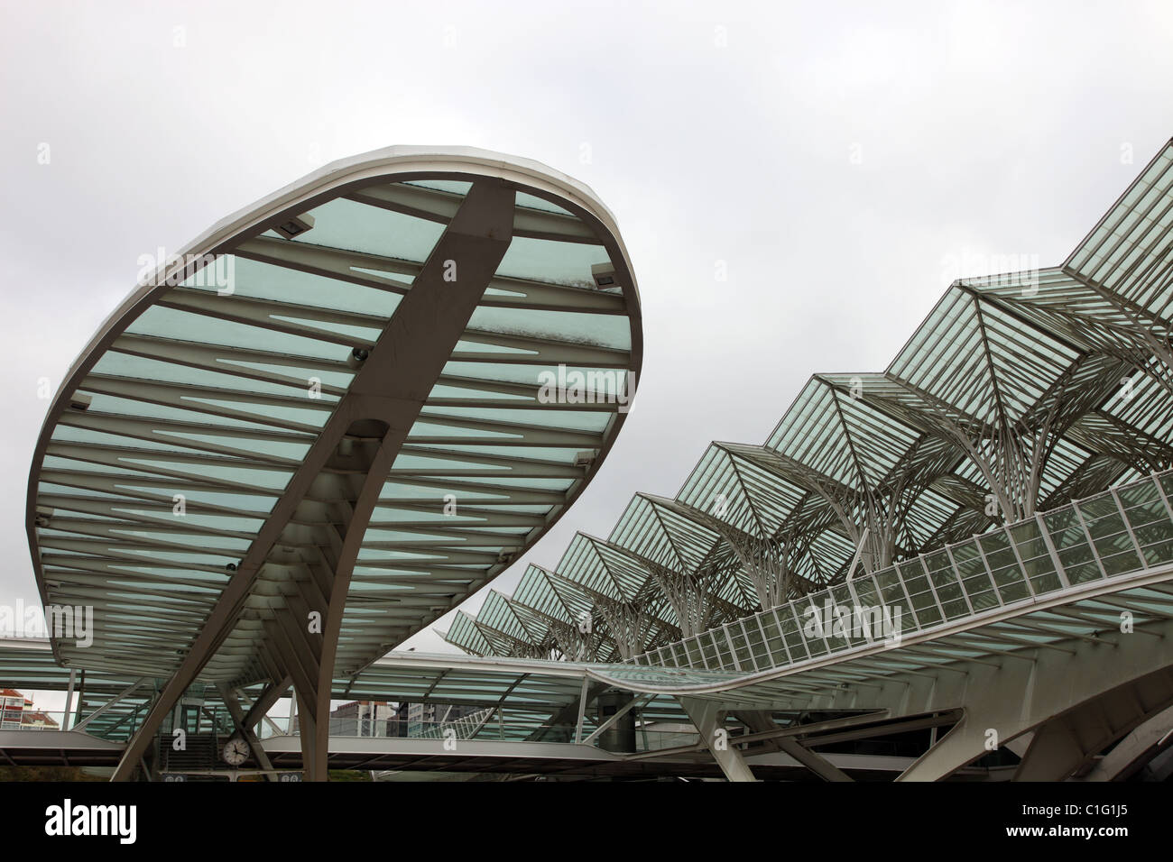 Oriente-Bahnhof gebaut wurde für die Expo 98, Lissabon, Portugal Stockfoto