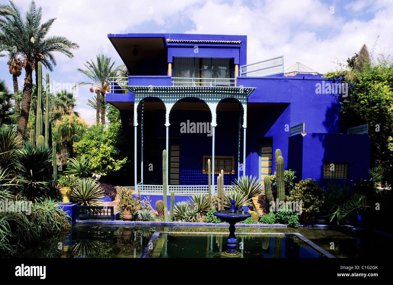 Majorelle Gärten, alte Anwesen von Yves SaintLaurent, Marrakesch