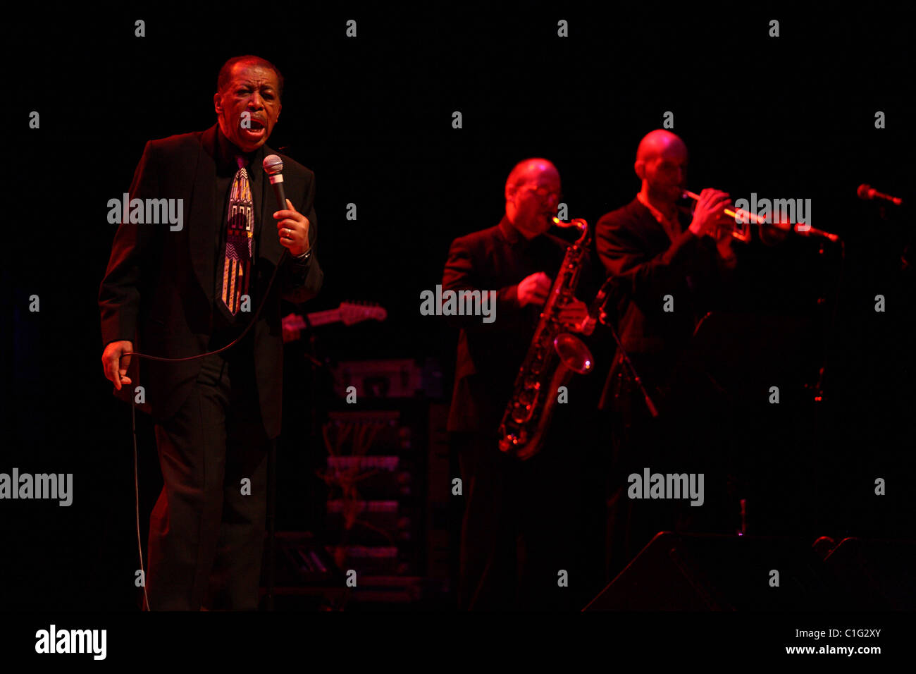 Ben E King Performing live-März 2011 Stockfoto