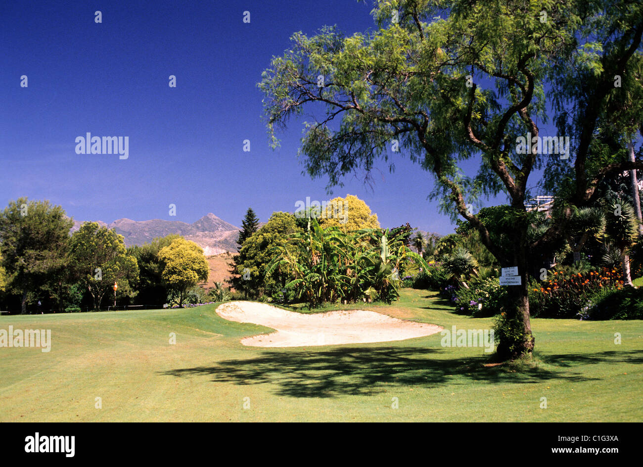 Spanien, Andalusien, Costa Del Sol, Rio Real golf Stockfoto