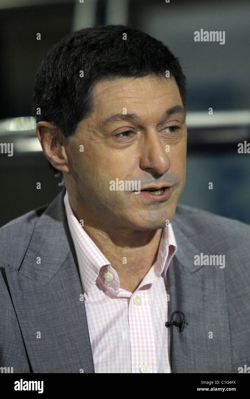 JON SOPEL BBC TV-MODERATORIN 4. Oktober 2010 der ICC BIRMINGHAM ENGLAND Stockfoto