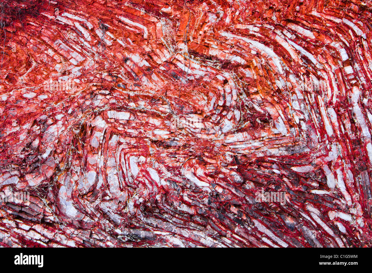 Roten Felsen Textur als Hintergrund Stockfoto