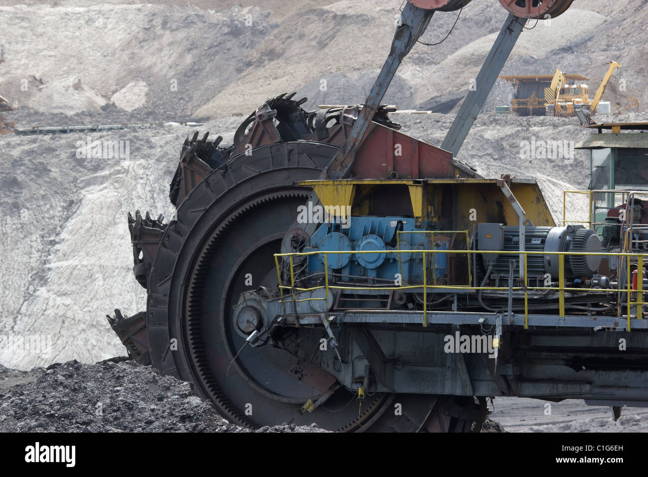 Kohle-Bergbau Stockfoto