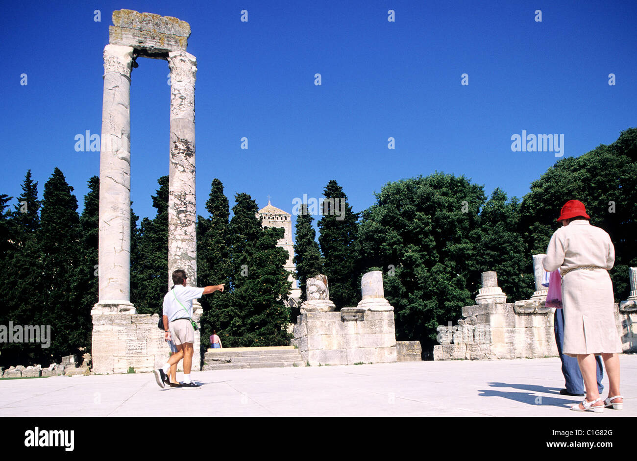 Frankreich, Bouches du Rhone, Arles, le Theâtre Antik Stockfoto