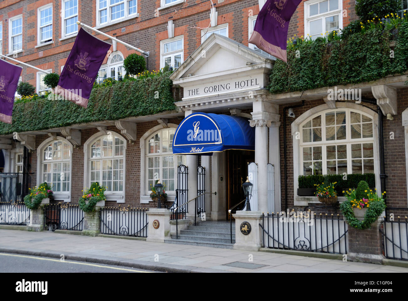 Das Goring Hotel in Beeston Place, Belgravia, London, England Stockfoto
