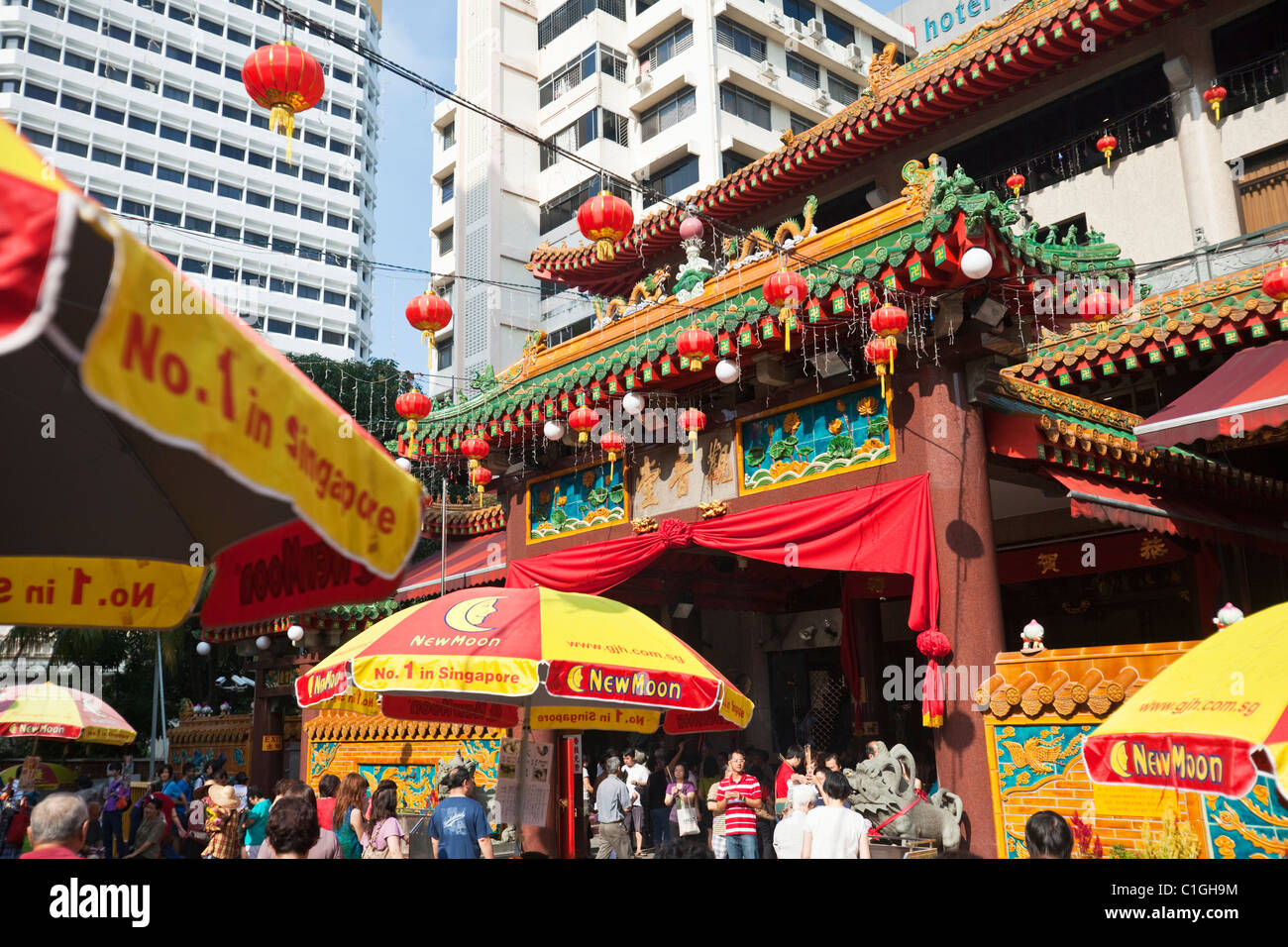 Die Kwan Im Thong Hood Cho Tempel. Bugis, Singapur Stockfotografie - Alamy