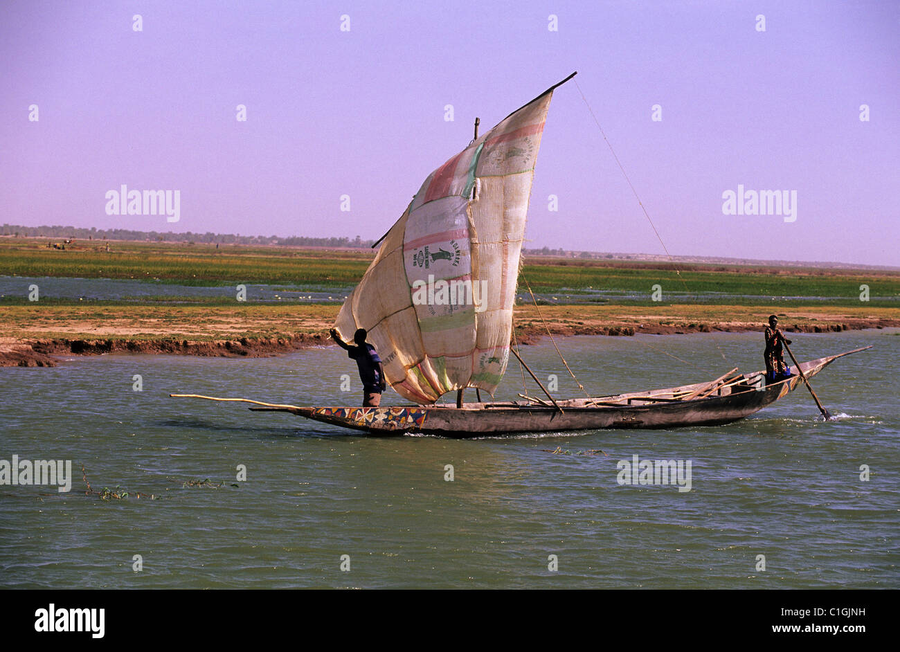 Mali, Schiffen auf dem Niger Stockfoto