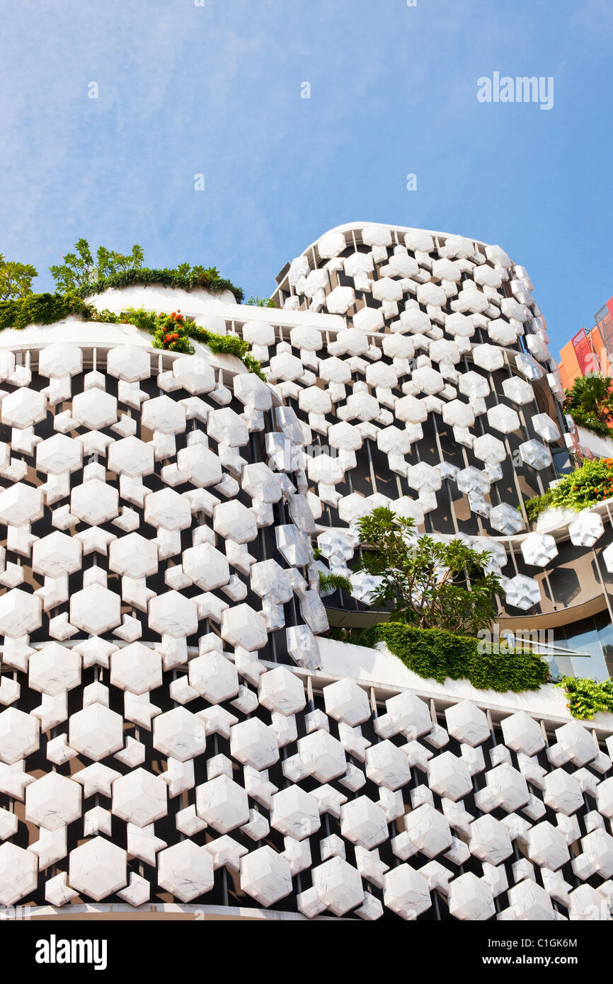 Exterieur des Iluma Shopping Mall.  Bugis, Singapur Stockfoto