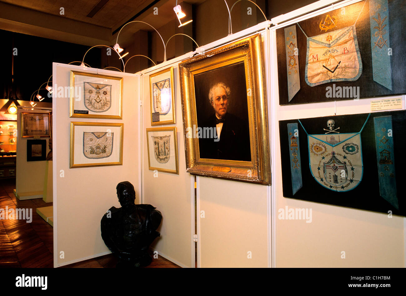 Frankreich, Paris, Museum der Freimaurerei zu großen Osten Frankreichs Stockfoto