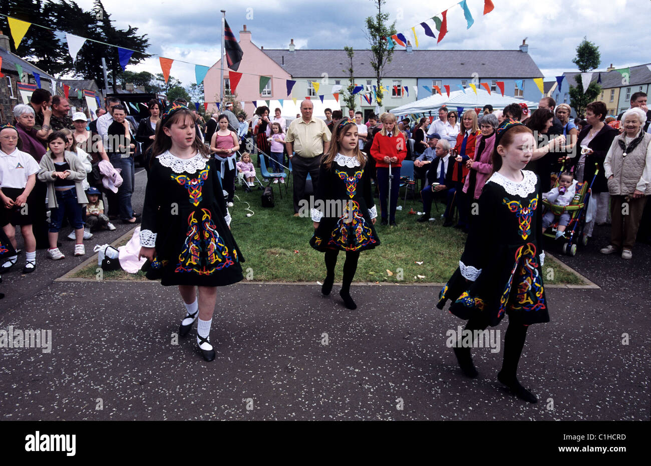 Großbritannien-Nordirland Killyleagh Magnus Barelegs Viking Festival ist ein jährliches Festival für traditionelle Musik & Tanz Stockfoto