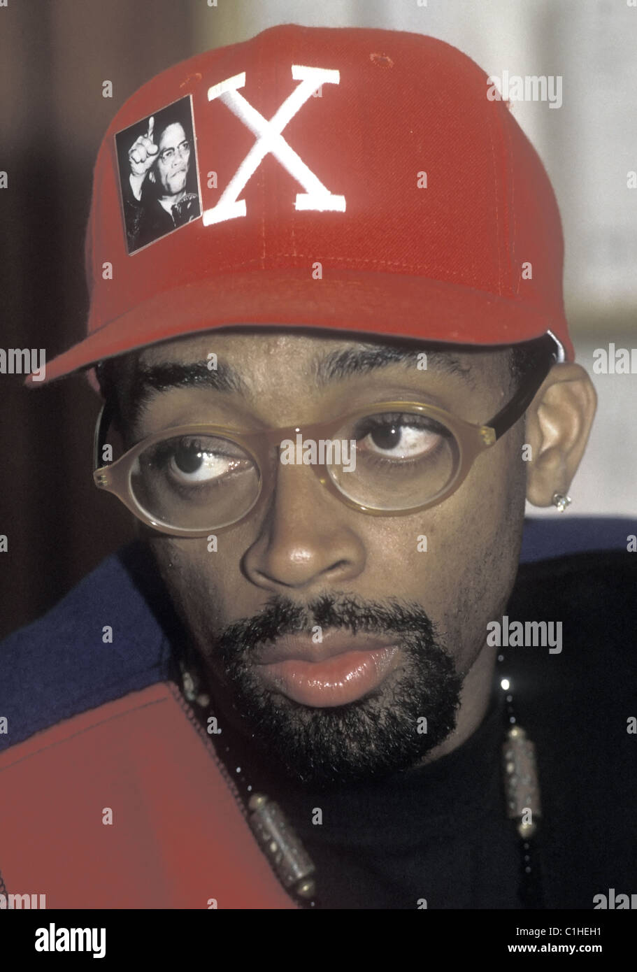 Filmemacher und Tuch Designer Spike Lee in seinem New Yorker Studio, 24. April 1992. Stockfoto