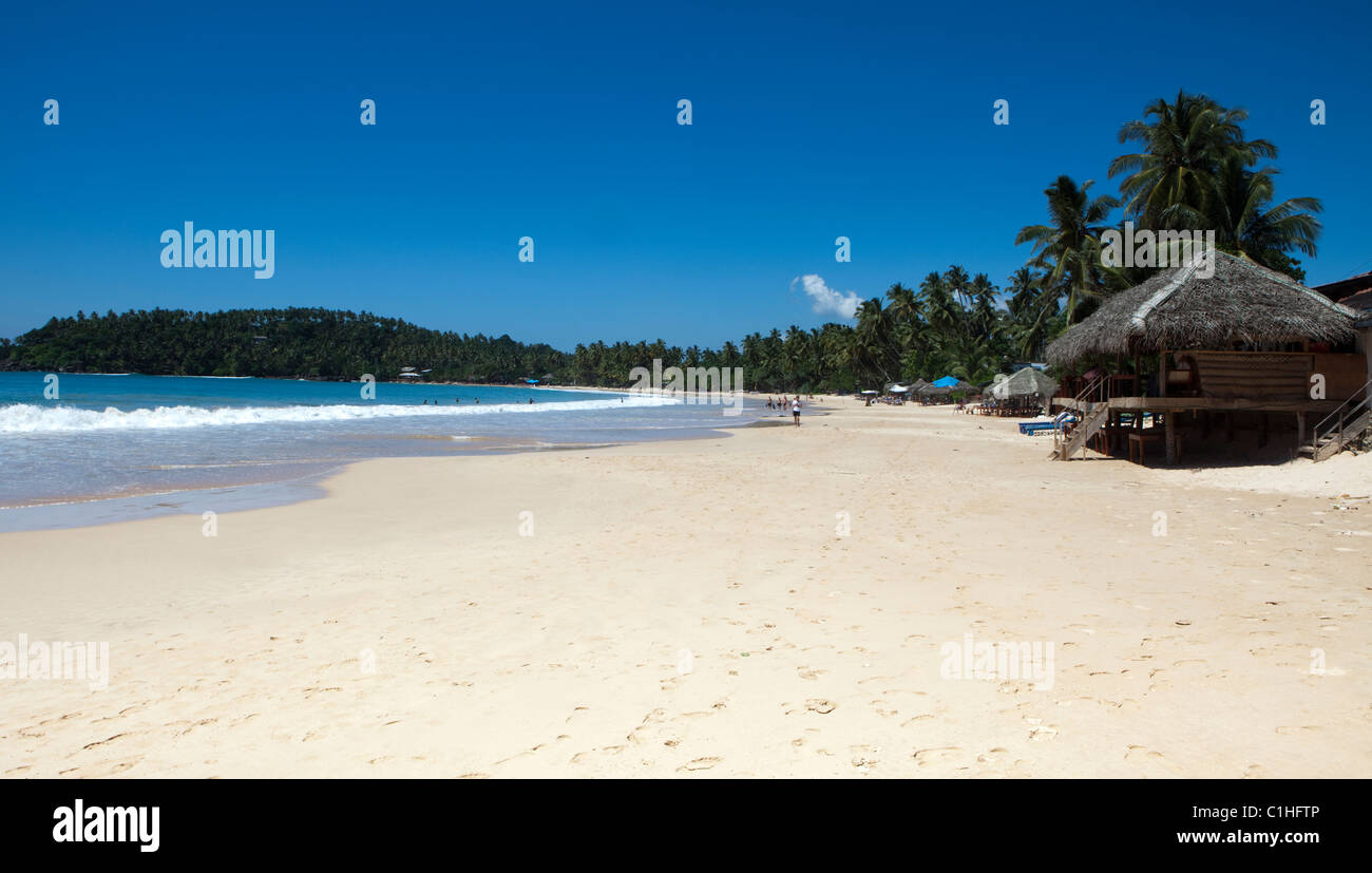 Eine Ansicht von Mirissa Beach auf der Südküste Sri Lankas Stockfoto