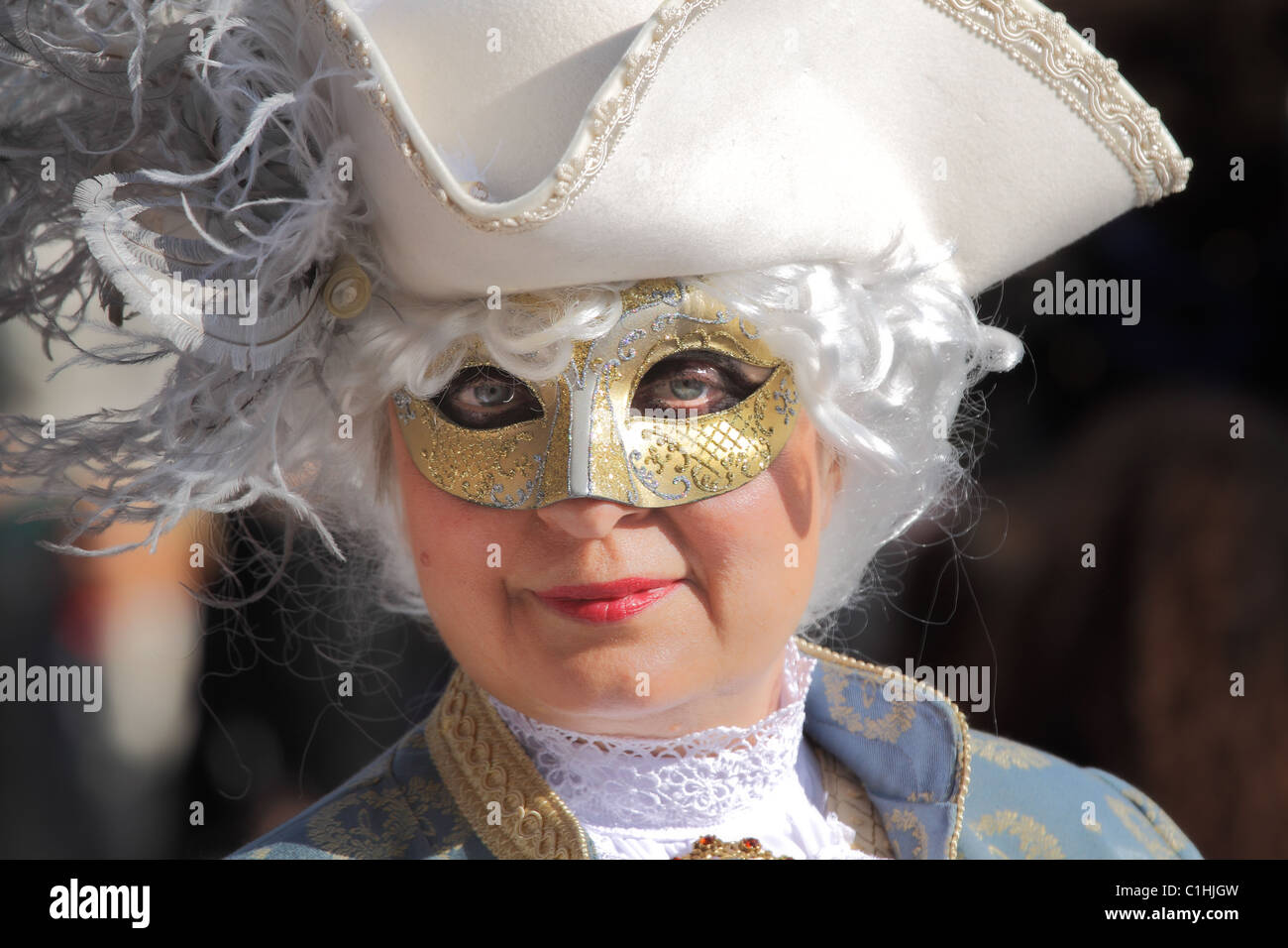 Traditionellen venezianischen Karneval 2011. Stockfoto
