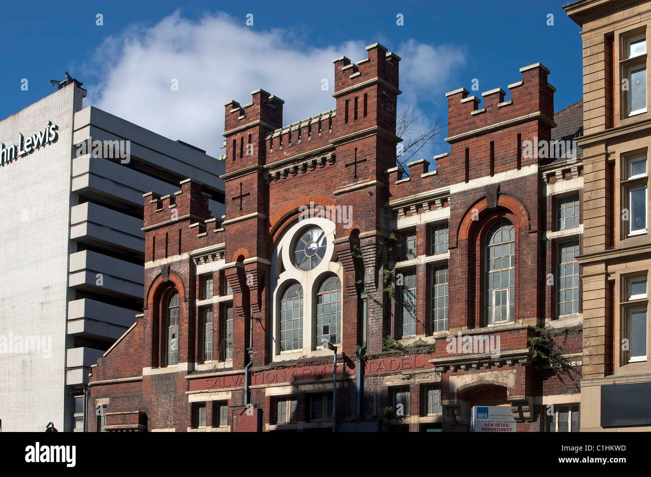 Alte Zitadelle, Heilsarmee, Sheffield Stockfoto