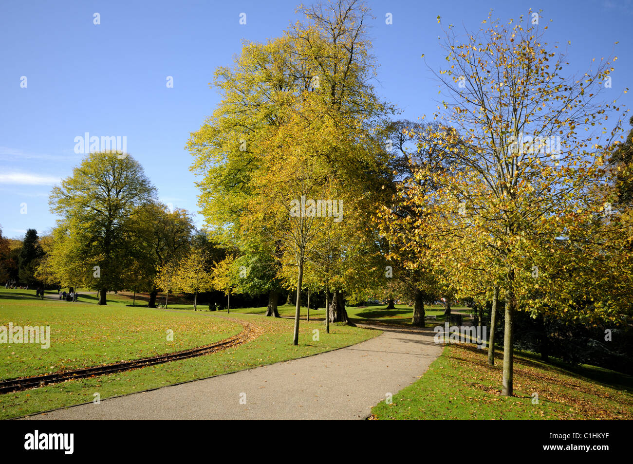 Der Pavillon-Garten in Buxton - Peak District Stockfoto