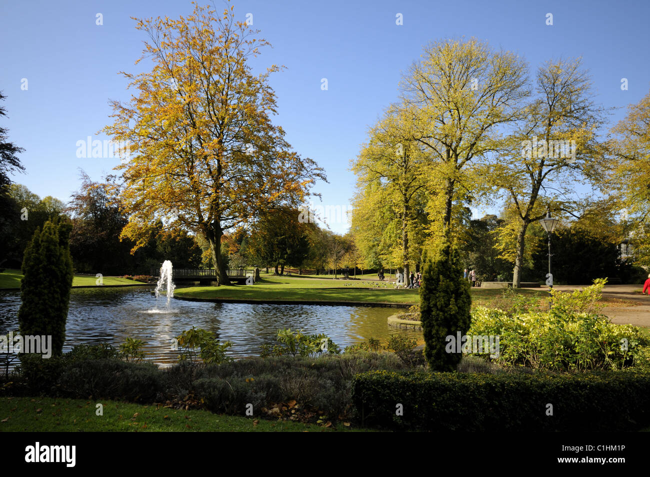 Der Pavillon-Garten in Buxton - Peak District Stockfoto