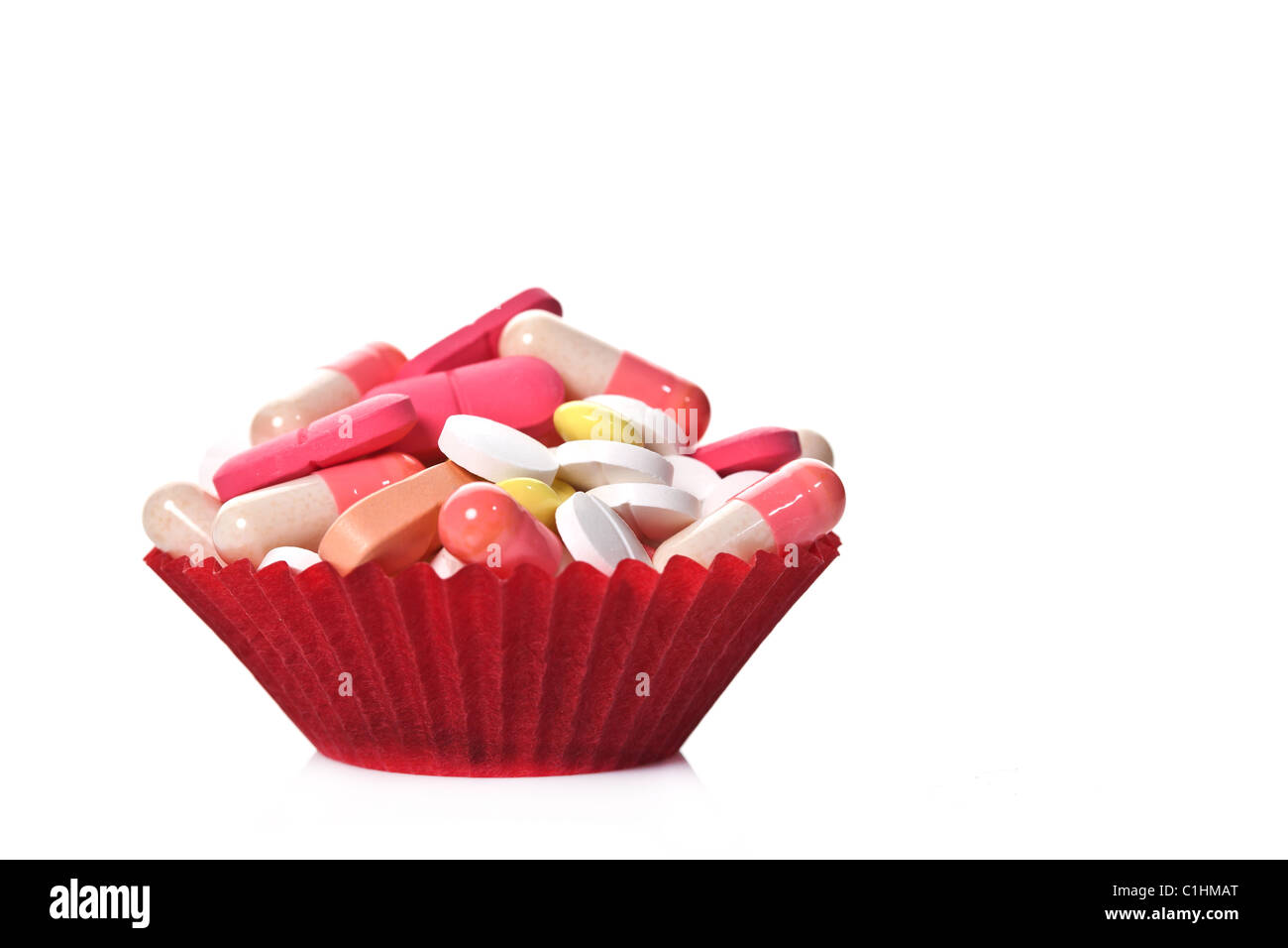 Pillen wie ein cookie Stockfoto