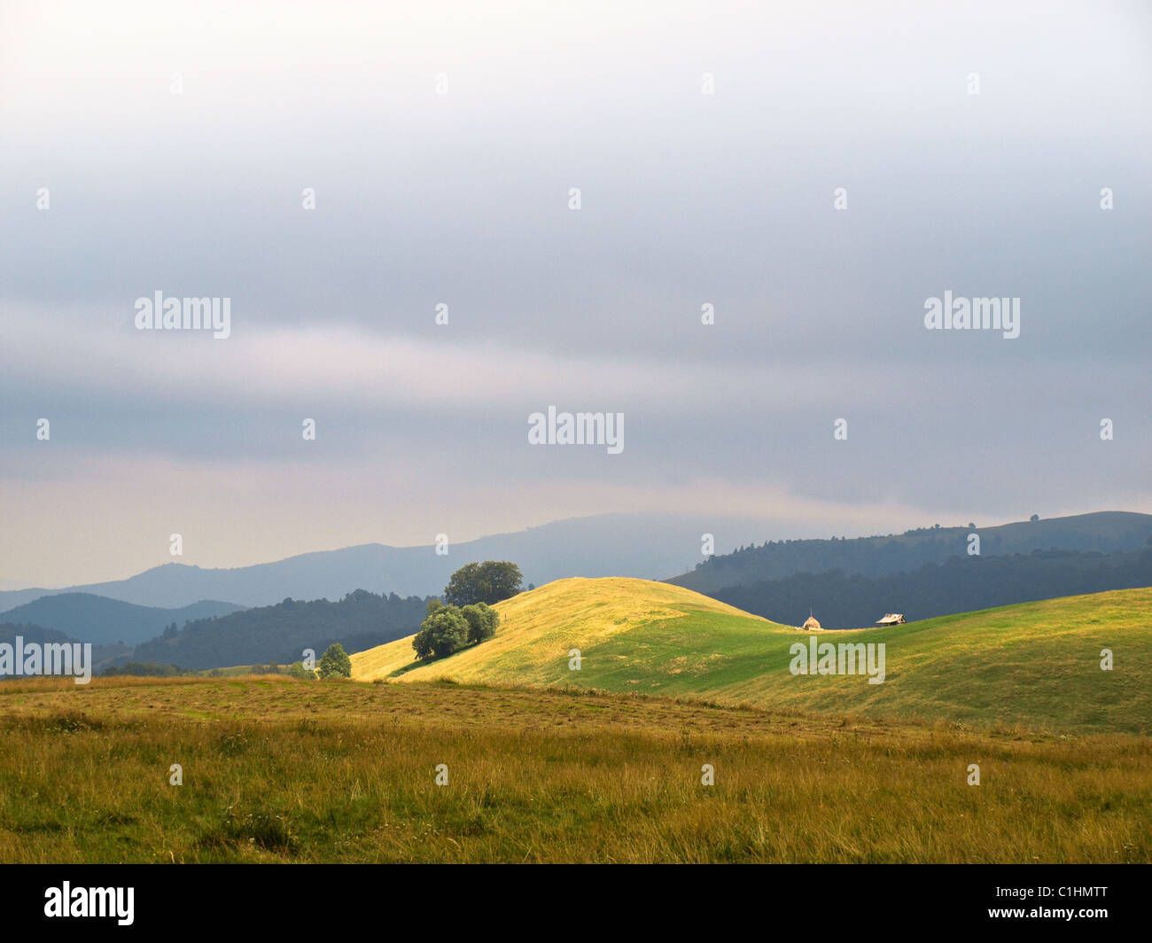 Landschaft in Rumänien. Stockfoto