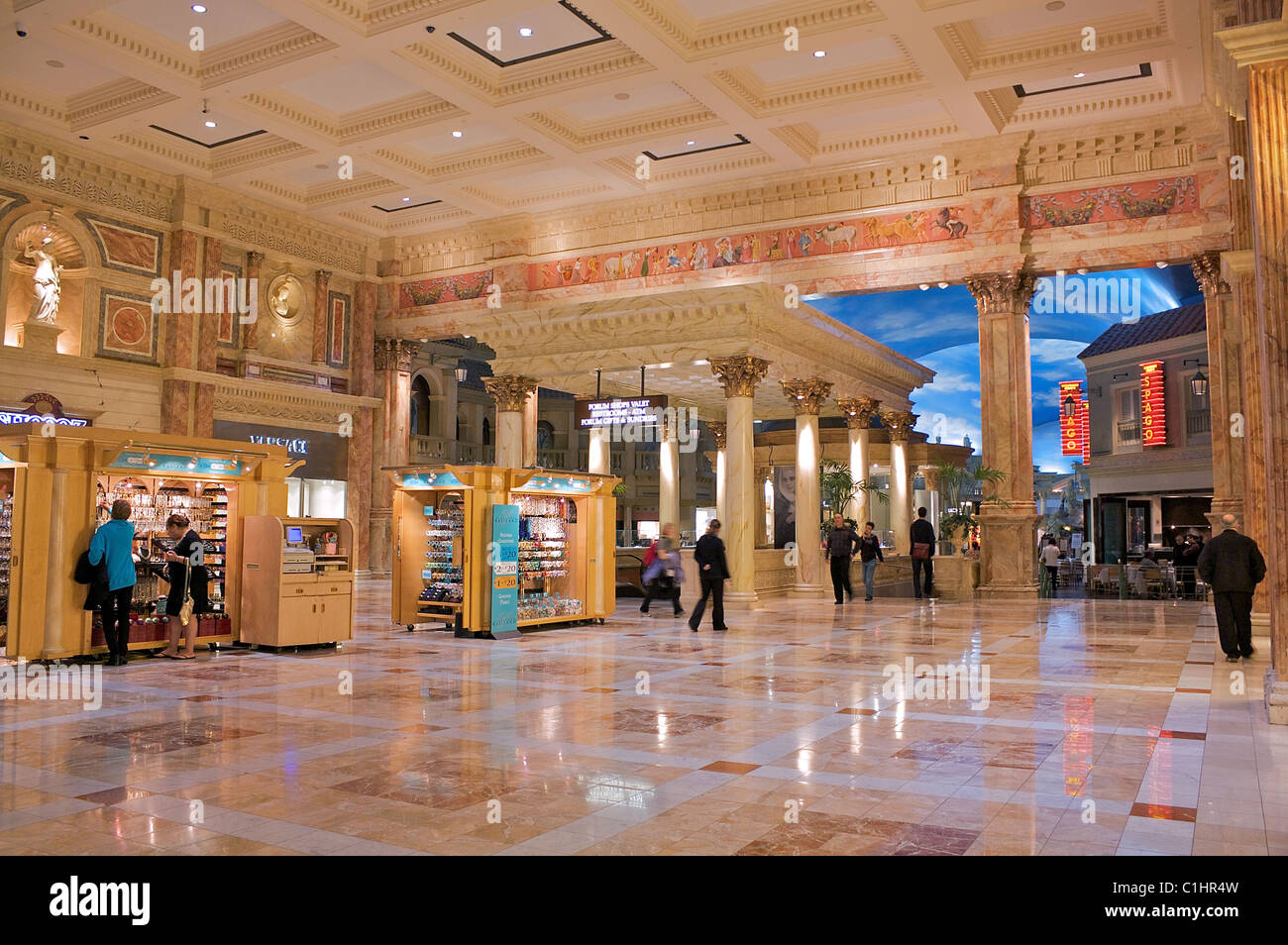 Das Forum Shops im Caesars Palace, Las Vegas Stockfoto