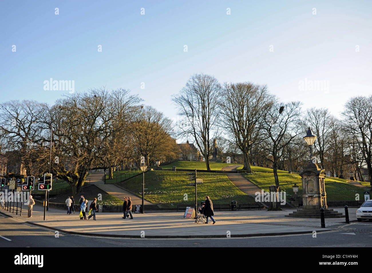 Die Pisten im Buxton Zentrum in Derbyshire Peak District DE Stockfoto