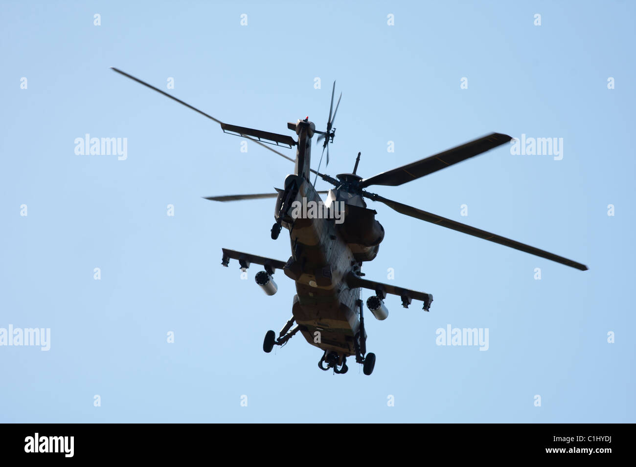 Rooivalk Angriff Hubschrauber Helikopter Air zeigen in Cape Town, South Africa, September 2010 Stockfoto