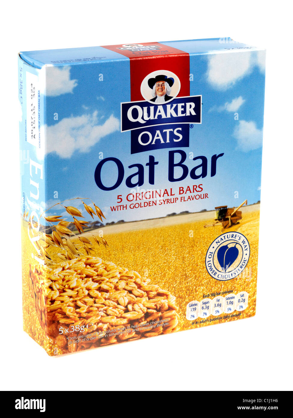 OAT Snack-Bars Stockfoto