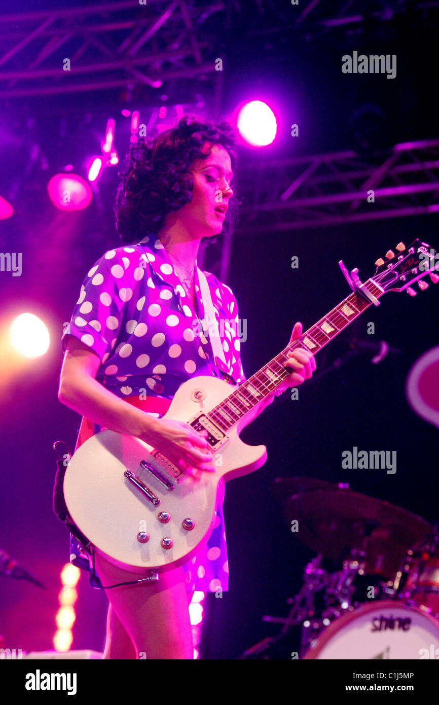 Katy Perry die live bei "Pinkpop" Festival 2009 - Tag 2 Landgraaf, Holland - 01.06.09 Stockfoto