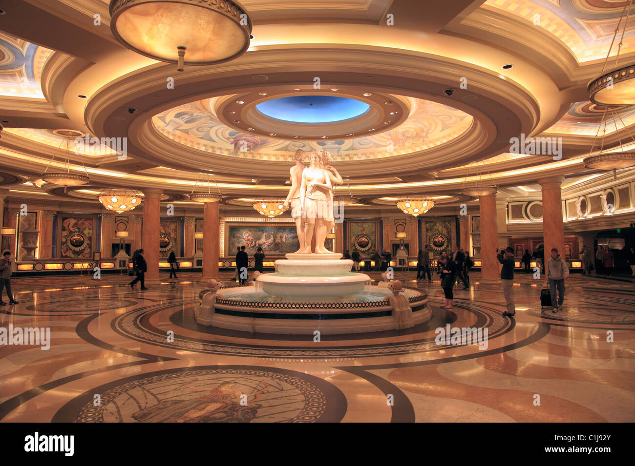 USA, Nevada, Las Vegas, Caesars Palace, Hotel, Casino, lobby, Stockfoto